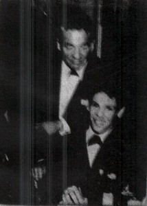 Joey Pastrana con il suo maestro, Gene Krupa.  New York 1965