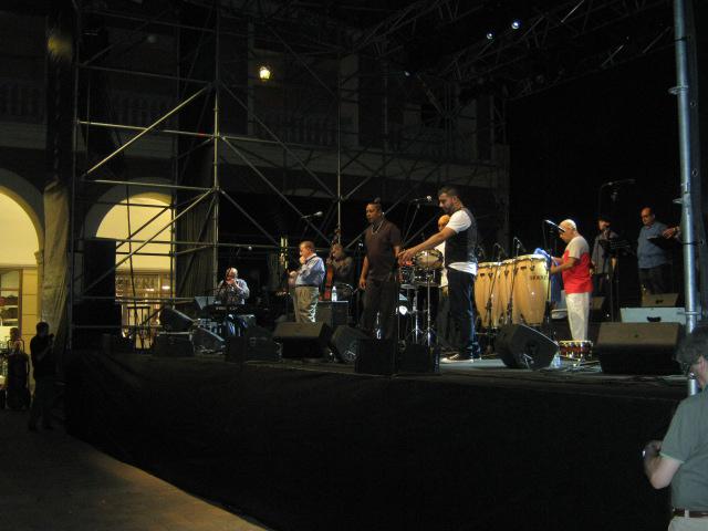 Un momento del concerto di Eddie Palmieri al Serravalle Outlet del 29 Luglio 2012